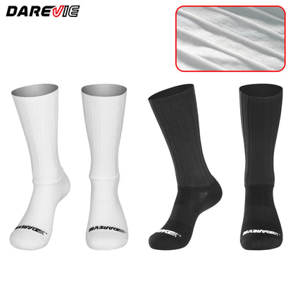 DAREVIE AERO Cycling Man Socks Pro Aerodynamics Socks Elastic Anti-Slip Men's Cycling Socks Outdoor Sports Bicycle Accessories.