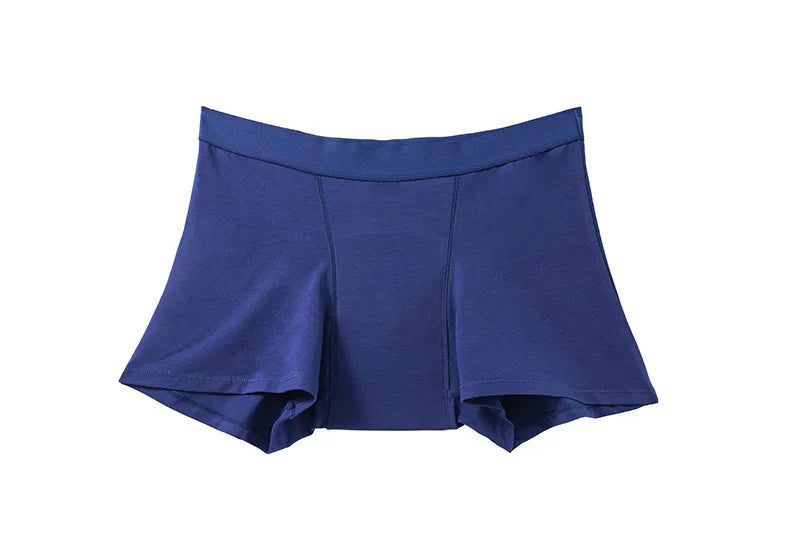 Women's Menstrual Panties Heavy Flow 4-Layer Leak Proof Cotton Period Underwear Absorbent  Boxer Brief.