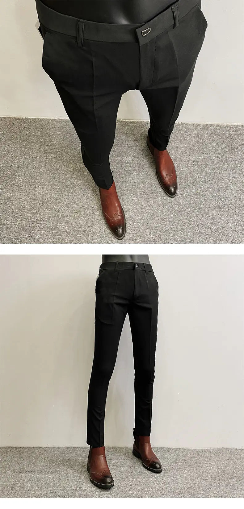 Men Suit Pants Dress Pantalone Hombre Stretch Slim Formal Trousers Calça Masculina Solid Color Casual Pants Fashion Men Clothing