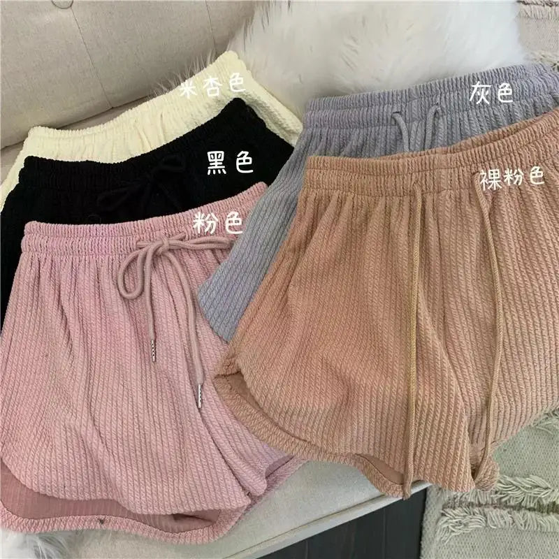 Women Gym Fitness Running Shorts Women's Summer Thin Style Loose Casual Large Size Wide Leg High Waist A-word Sports Hot Pants.