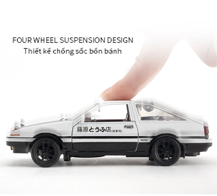1:32 Simulation AE86 Metal Alloy Toy Car Diecasts Toy Vehicles Decoration Model Miniature Christmas Gift Toys For Children Boy.