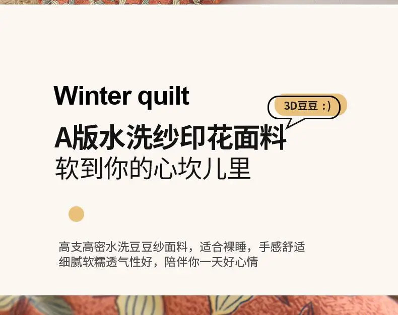 Thickened warm Doudou quilt spring and autumn quilt winter velvet thickened washed Doudou yarn double quilt core.