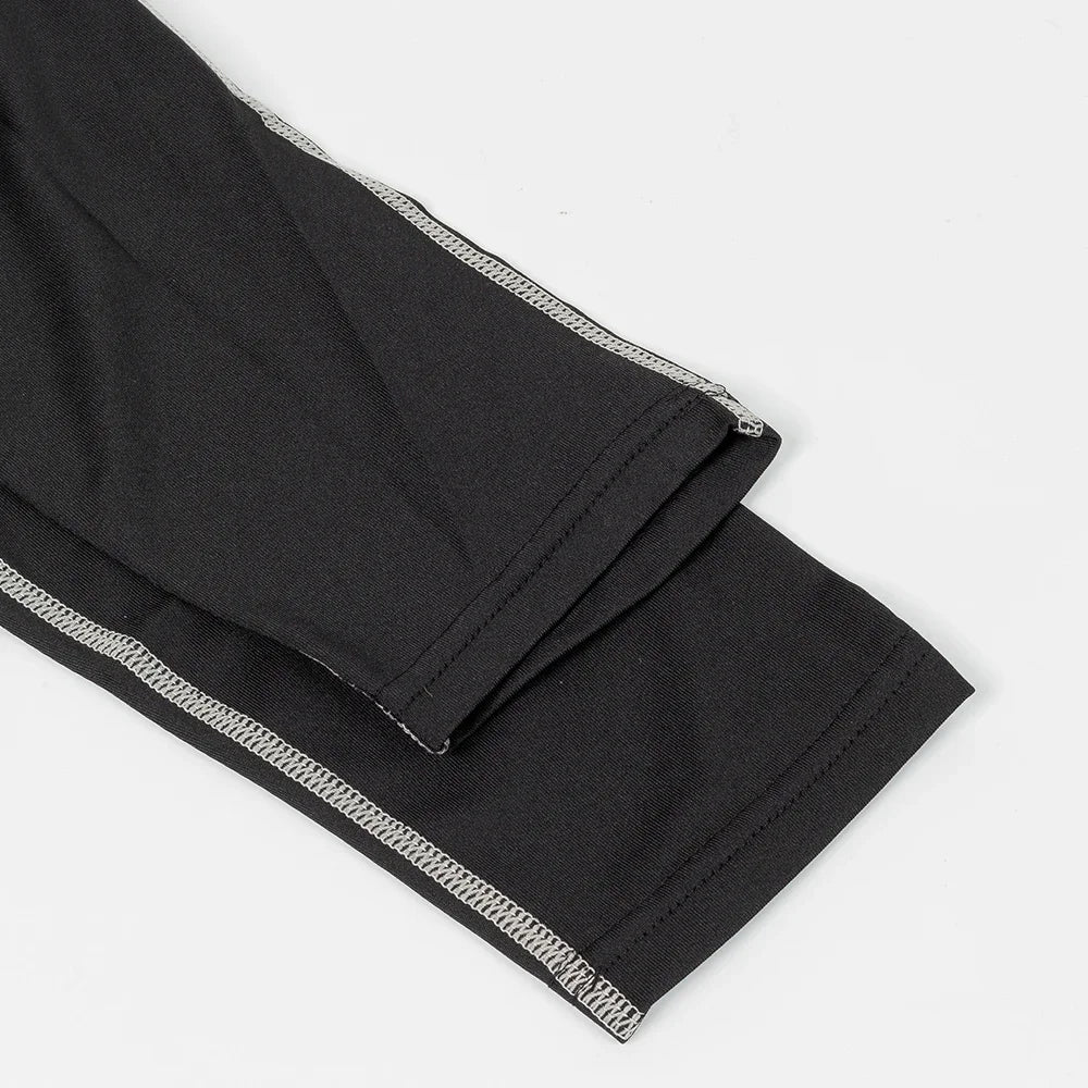 Men's Quick Dry Running T-shirt Workout Compression Shirt Turtleneck Long Sleeve Rash Guard Gym Base Layer Athletic Undershirt.