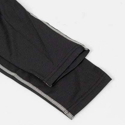 Men's Quick Dry Running T-shirt Workout Compression Shirt Turtleneck Long Sleeve Rash Guard Gym Base Layer Athletic Undershirt.