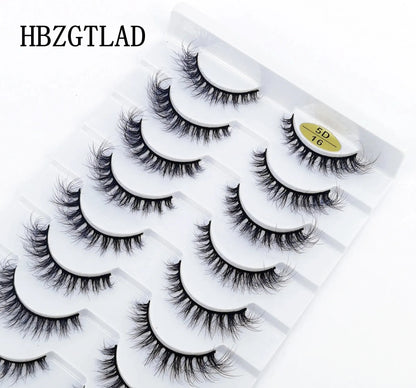 10 Pairs Lashes Fluffy Soft Russian Volumes Mink Lashes 3D Mink Eyelashes Lashes Reusable Fluffy False Lashes Russian Extensions.