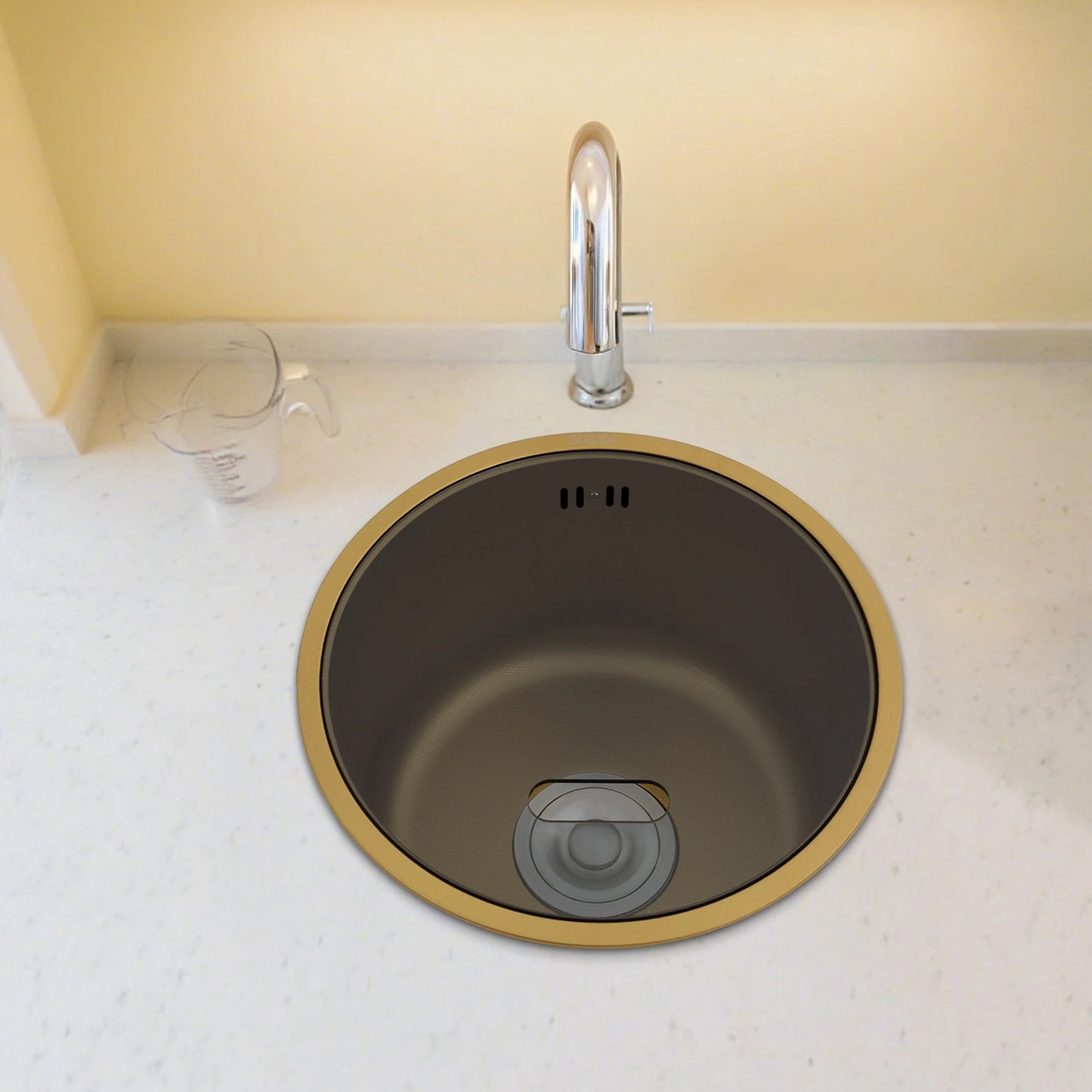 Runde Küchenspüle, Küchenspüle, Einzelschüssel, Spüle, Küchenspüle