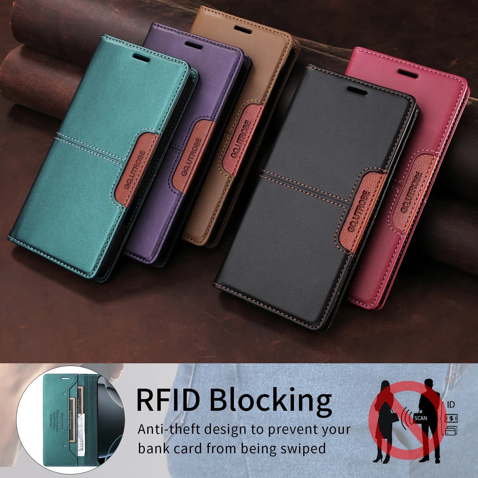 Leather Phone Case for Xiaomi Mi 14T 13T 12T 11T Pro Magnetic Flip Wallet for Mi Poco X7 X6 X5 F6 M6 Pro X3 F3 Card Wallet Cover.