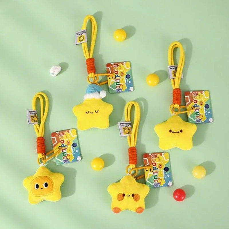 Stern-Schlüsselanhänger für Taschen, Partygeschenke, Geschenke, Cartoon-Stern-Schlüsselanhänger, Zubehör, Weihnachtsdekoration, 2025, Neujahrsgeschenke.