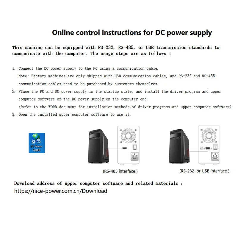KUAIQU 200V 300V 1A DC Power Supply, 30V Programmable Adjustable Regulated Lab Bench Power Supply with PC Software,Output Switch.