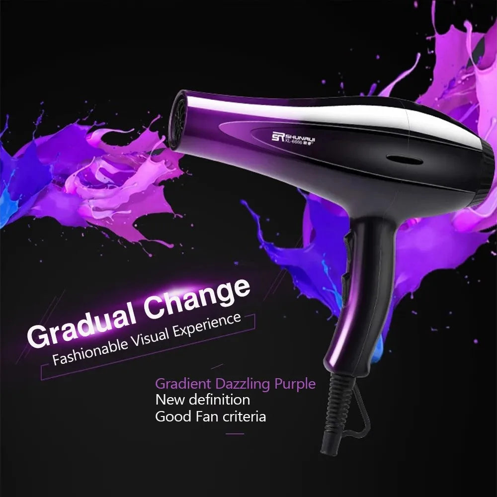 High-Power Ionic Hair Dryer Fast Heating and Hot/Cold 9 Gears Adjustment Home Professional Hairdryer Blow Dryer with Accessories