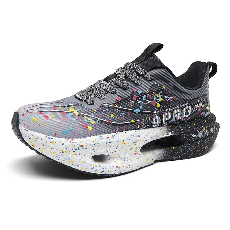 New Soft Sole Cushioning Men's Running Shoes for Women High-quality Road Jogging Shoes Light Comfy Sneakers Reflective Night Run