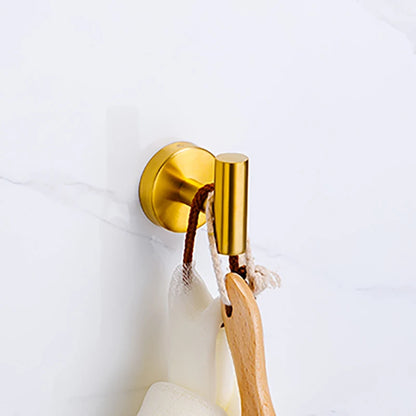 Badezimmer-Hardware-Set aus gebürstetem Gold, Handtuchhalter aus Edelstahl 304, Handtuchring, Toilettenpapierhalter, Kleiderhaken, Badezimmer-Zubehör