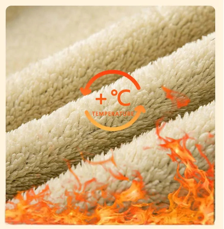 Men's Warm Fleece Hoodie Autumn Winter Sherpa Lined Full-Zip Solid Color Sweatshirt Jacket Coat.