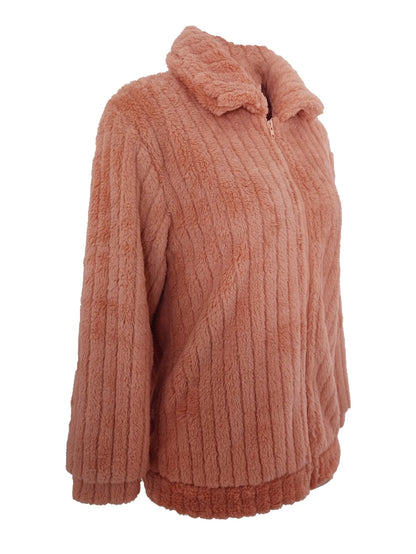 2025, Herbst und Winter, neue Mode, Damenpullover, Mäntel, Übergröße, Fleece-Strickjacke, kurzer Kragen, Tops, Damenbekleidung.