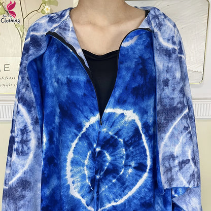 2025 New Muslim Abayas For Women Ramadan Prayer Garment Dubai Middle East Femme Robe Cotton Loose African Dress Turban Attached.