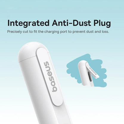 Baseus 3rd Gen Bluetooth Stylus for Apple Pencil Palm Rejection Compatible with iPad pro Mini Air 2024 2022-2018 for Apple Pen.