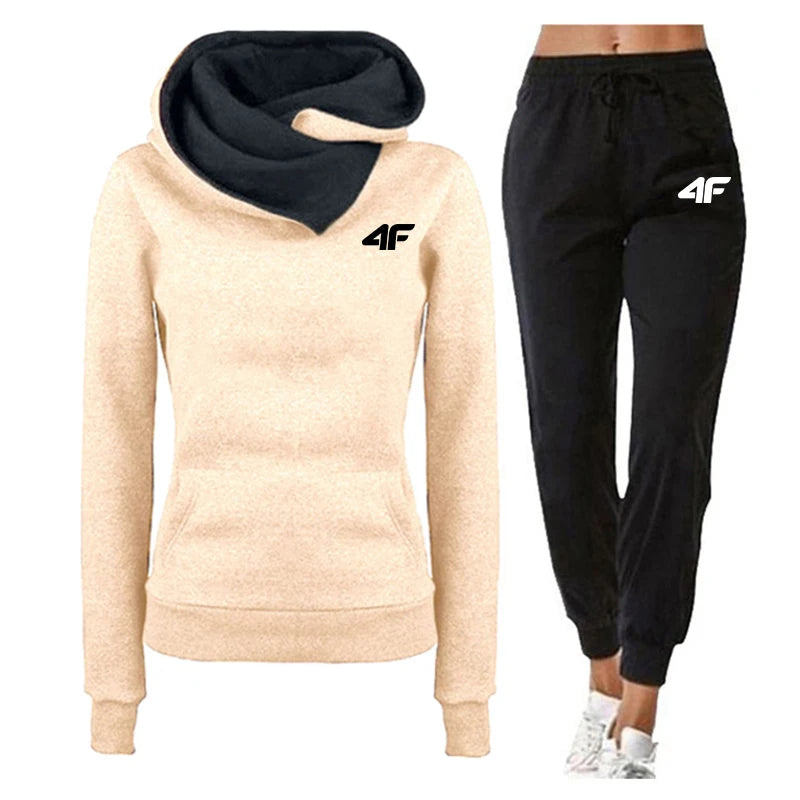 Hot Sales Womens Tracksuit Print Sports Hoodies for Women Suit Jogging Sweatshirts+Pants 2 Pcs Sets Casual Woman Pants Sets 2025.
