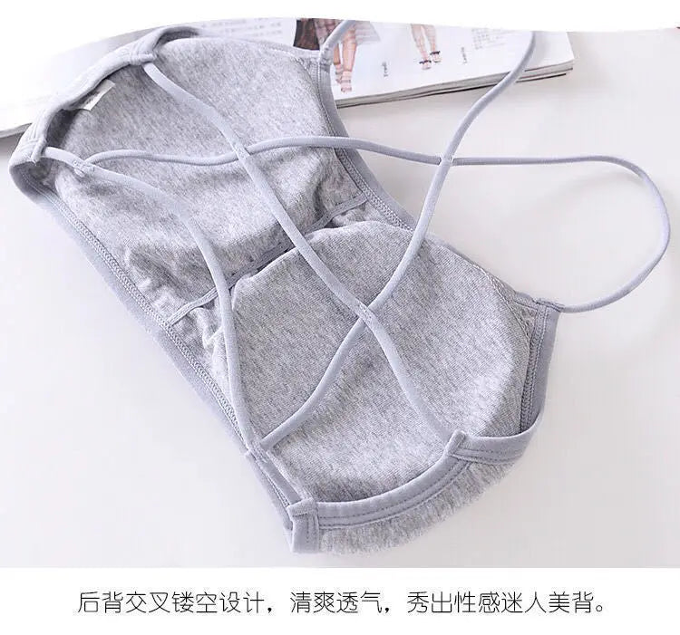 1pcs Womens Top Cross Strap Sports Bra Thin Push Up Sport Bra Yoga Gym Crop Tops Brassiere Fitness Breathable Girls Student Bras.