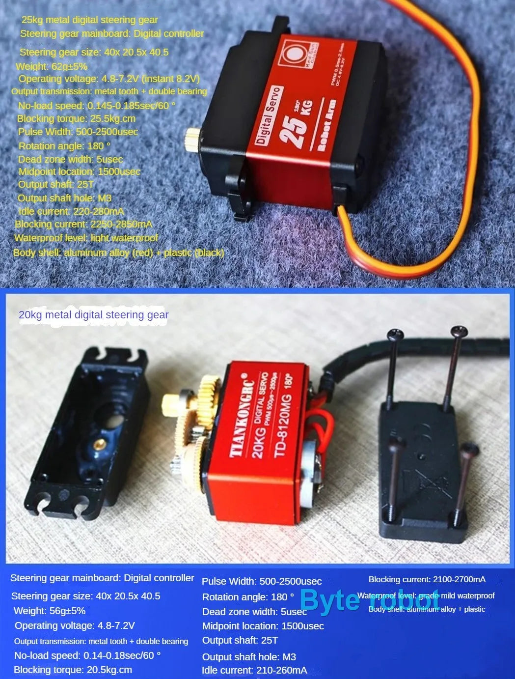 APP Control 6 Dof Metal Mechanical Arm Aluminum Alloy Bracket High Quality Robot Arm for Arduino Robot DIY Kit Programmable Arm.