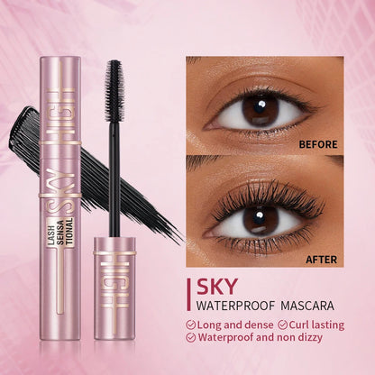 Natural Thick Curling Mascara Makeup Non-Smudge Brushes Lengthens Eyelashes Waterproof Fast Dry Black Curling Mascara Cosmetics.