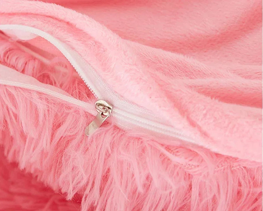 3/4PCS Luxurious Plush Duvet Cover Set – Cozy & Soft Bedding, Perfect for Bedroom Comfort, Ideal for Guest Rooms and Dorm Aesth.