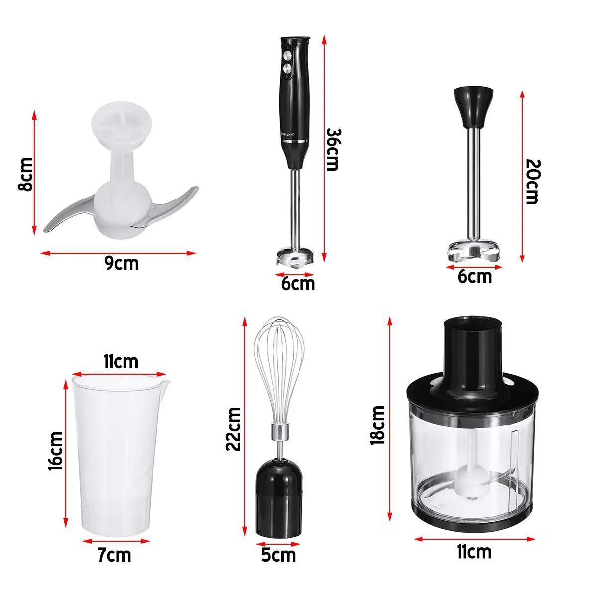 4 in 1 Electric Blender, 304 Stainless Steel Material, Suitable for Kitchen Food, Baby Food..