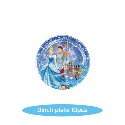 Disney Cinderella Geburtstag Dekoration Party Liefert Hintergrund Geschirr Set Luftballons Dekoration Party Gefälligkeiten Für Kinder Geburtstag