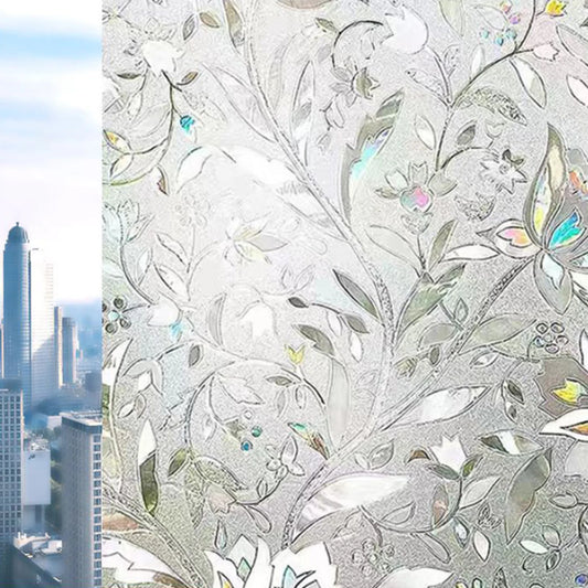 20x100cm Static Frosted Window Film Privacy Sticker For Bathroom Opaque Translucent Light Control Adhesive Glass Covering.