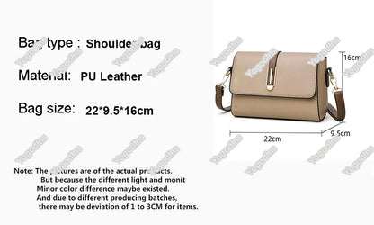 Fashion Crossbody Bag ,PU Leather Messenger Bag ,Versatile Sling Shoulder Women's Bag, Small Handbags.