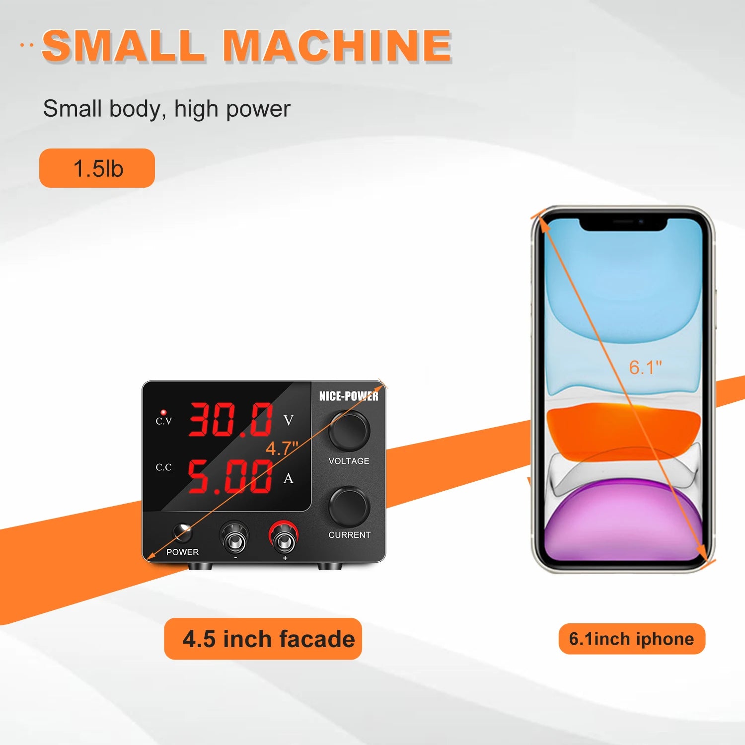 NICE-POWER DC Lab Power Supply 30V 60V 120V Adjustable Source For Phone Repair 24V 48V Switching Power Supply Battery Charging.