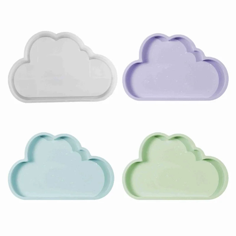 Clouds Dish Tray Silicone Mold DIY Jewellery Storage Box Coasters Ornaments Plaster Resin Molds.