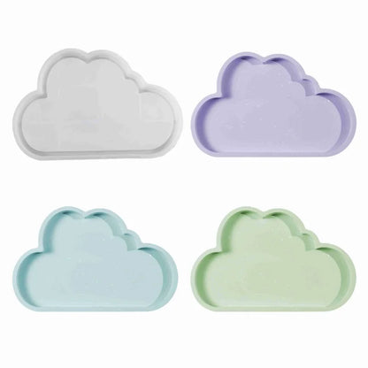 Clouds Dish Tray Silicone Mold DIY Jewellery Storage Box Coasters Ornaments Plaster Resin Molds.