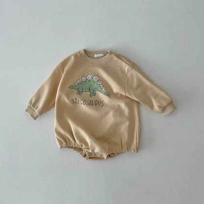 Baby Original Dinosaurier Sweatshirt Strampler 2022 Koreanische Herbst Baby Bodys Kleinkind Ein Stück Kleinkind Jungen Bodys Mädchen Outfits.