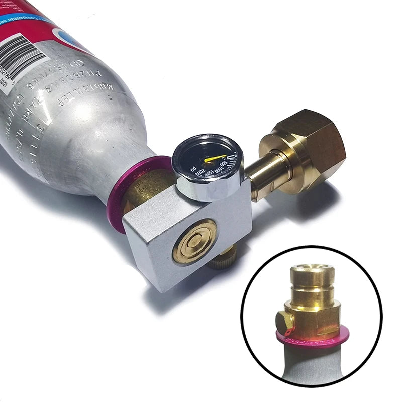 2023 Soda Water CO2 Cylinder Adapter Carbonator Refill Fill Station for CO2 Tank Bottle Filling Replacement.