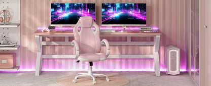 Ergonomisches Design, Gaming-Stuhl, Gamer-Sessel, Büro-Computerstuhl, Neigungsmechanismus, höhenverstellbar, 360° °   Drehbare hohe Rückenlehne