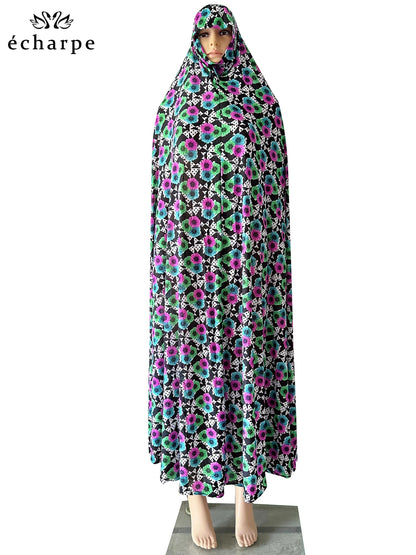 6XL Ramadan Muslim Pullover Sleeveless Dress Women Prayer Garment Arab Jibab Dubai Abaya Islamic Femmel Khimar Worship Robe