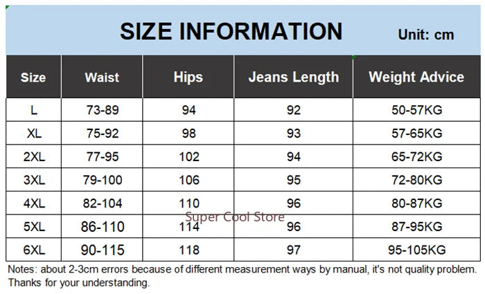 Plus Size Women Jeans 6XL Loose High Waisted Stretched 5XL Plus Size Female Denim Trousers Blue Girl Long Classic Straight Pants.
