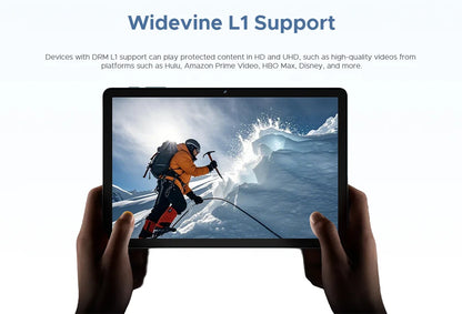 DOOGEE Tab G6 2 IN 1 Smart Tablet PC 11'' Screen Android 15 30GB RAM(6+24) 256GB ROM 8000mAh Battery Dual Speakers Widevine L1.