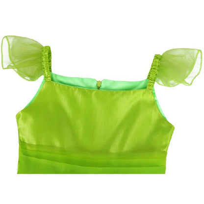 3-10 Jahre Kinder Feenkleid Kinder Cosplay Abend Fantasie Baby Rüschen Karneval Kostüm Prinzessin Grün Party Kleidung 2023 Neu.