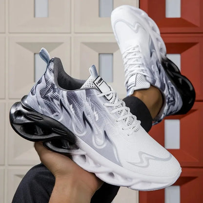 Unisex Running Shoes Men Women Lightweight Mesh Breathable Comfortable Flat Soft Tennis Shoes Summer Lace-up Sneakers Man.