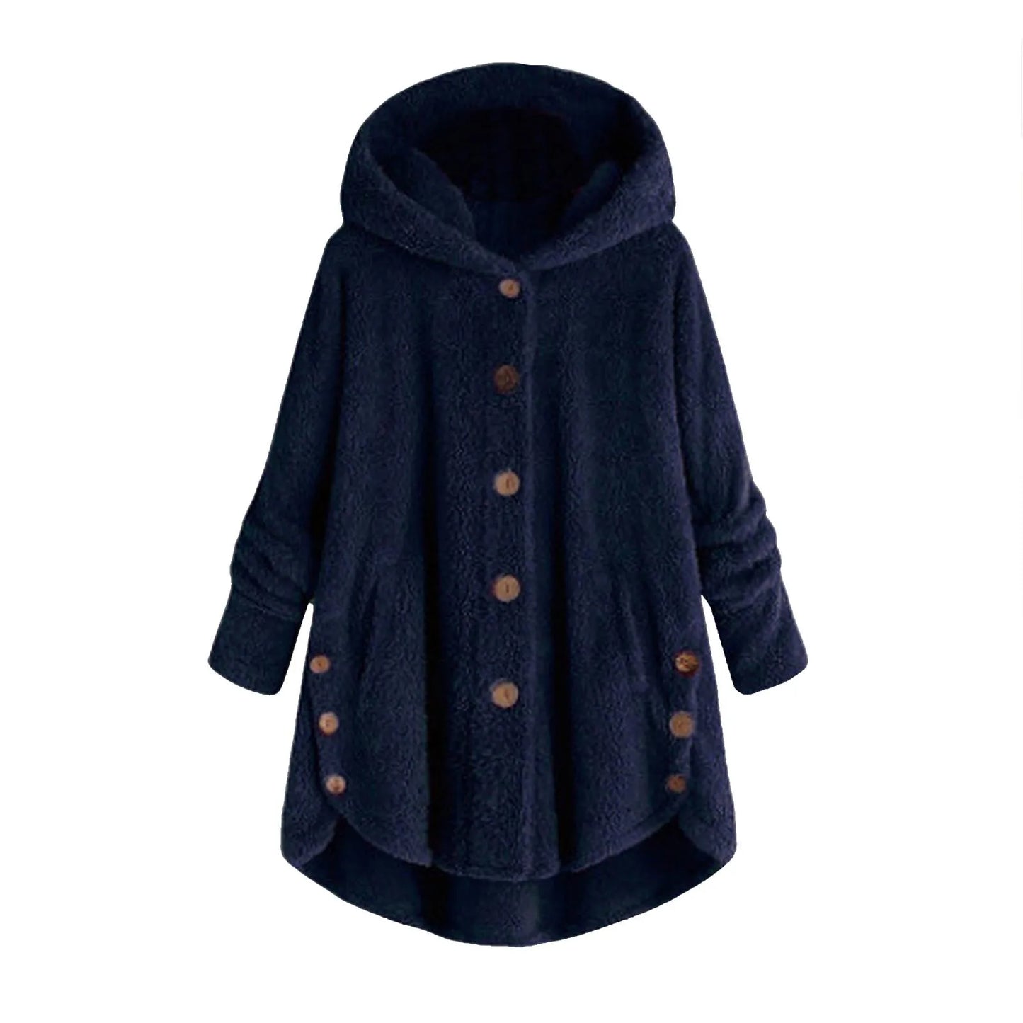 Herbst Wintermantel Frauen warme Teddybär Mantel Woll jacke weibliche Plüsch mantel Kapuzen jacke neue Damen mäntel einfarbige Jacke