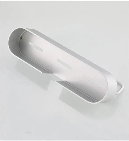 Nicht perforierter Raum, Aluminium, WC-Aufbewahrungsregal, Wandmontage, Badezimmer-Aufbewahrungsregal, Kosmetik, Wandregale, Badezimmer-Zubehör