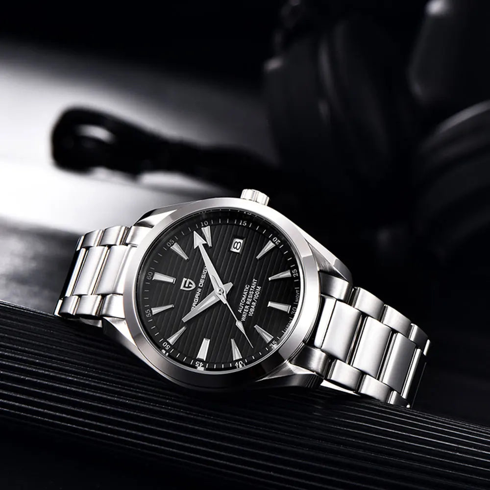 PAGANI DESIGN New Men Gift Watch Sapphire Glass 40mm Mechanical Wristwatch Stainless Steel 100M Waterproof Automatic Watches Men.