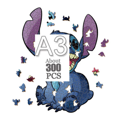 Cartoon animal wooden puzzle Film elements figure Popular classics wood jigsaws for adult kids Educational toy.