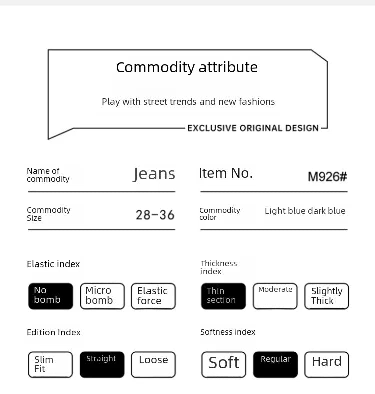 Light Blue American Retro Jeans Men Soft Loose Straight Cylinder High Street Workwear Casual Loose Legs Pants.