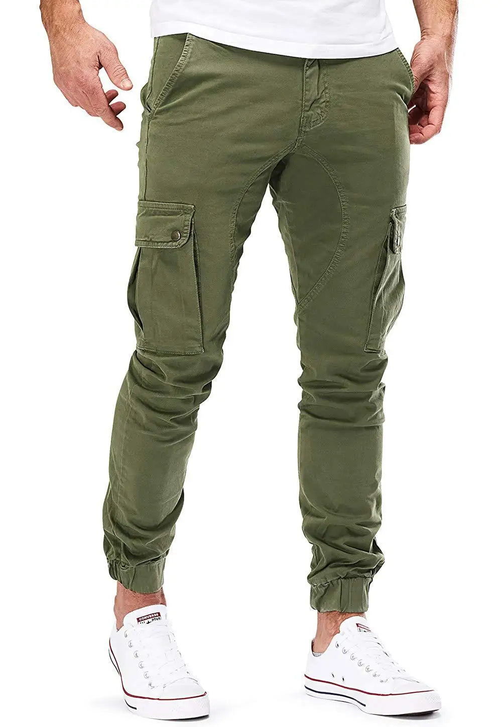 2025 new men's workwear pants, European and American men's loose straight casual pants, men's workwear pocket pants S-XXXL
