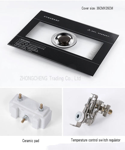 U-shaped electric oven Korean household non stick electric oven smokeless barbecue plate iron plate barbecue pot.