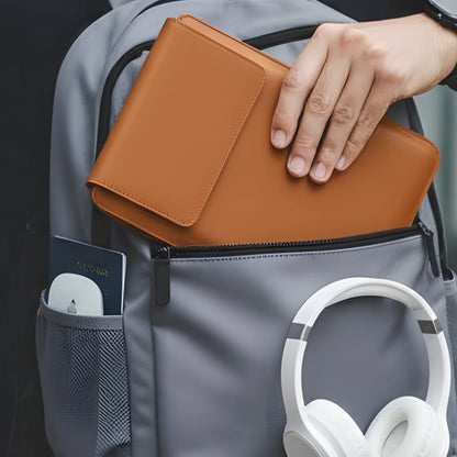 14-16 inch PU Leather Laptop Sleeve Bag Protective Case Cover Laptop Sleeve Case for MacBook Air 15 2023-2025 Pro 16 2021-2024.