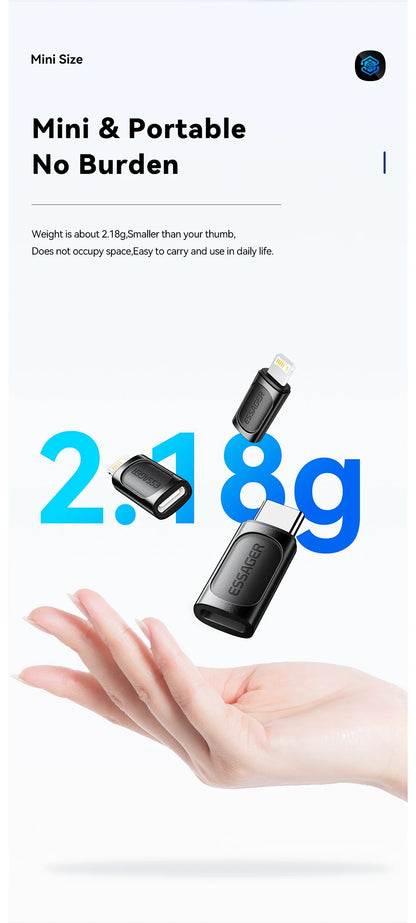 Essager Lighting To Type C OTG Adapter USB Type C To lighting PD 20W Fast Charging For iPhone 15 14 13 12 Pro Max ios Converter.