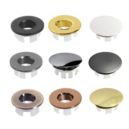 Bad Überlauf Ring Dekor Abdeckung Waschbecken Loch Ring Messing Waschbecken Überlauf Ring Becken Abfall abdeckung Filter Bad Renovierung